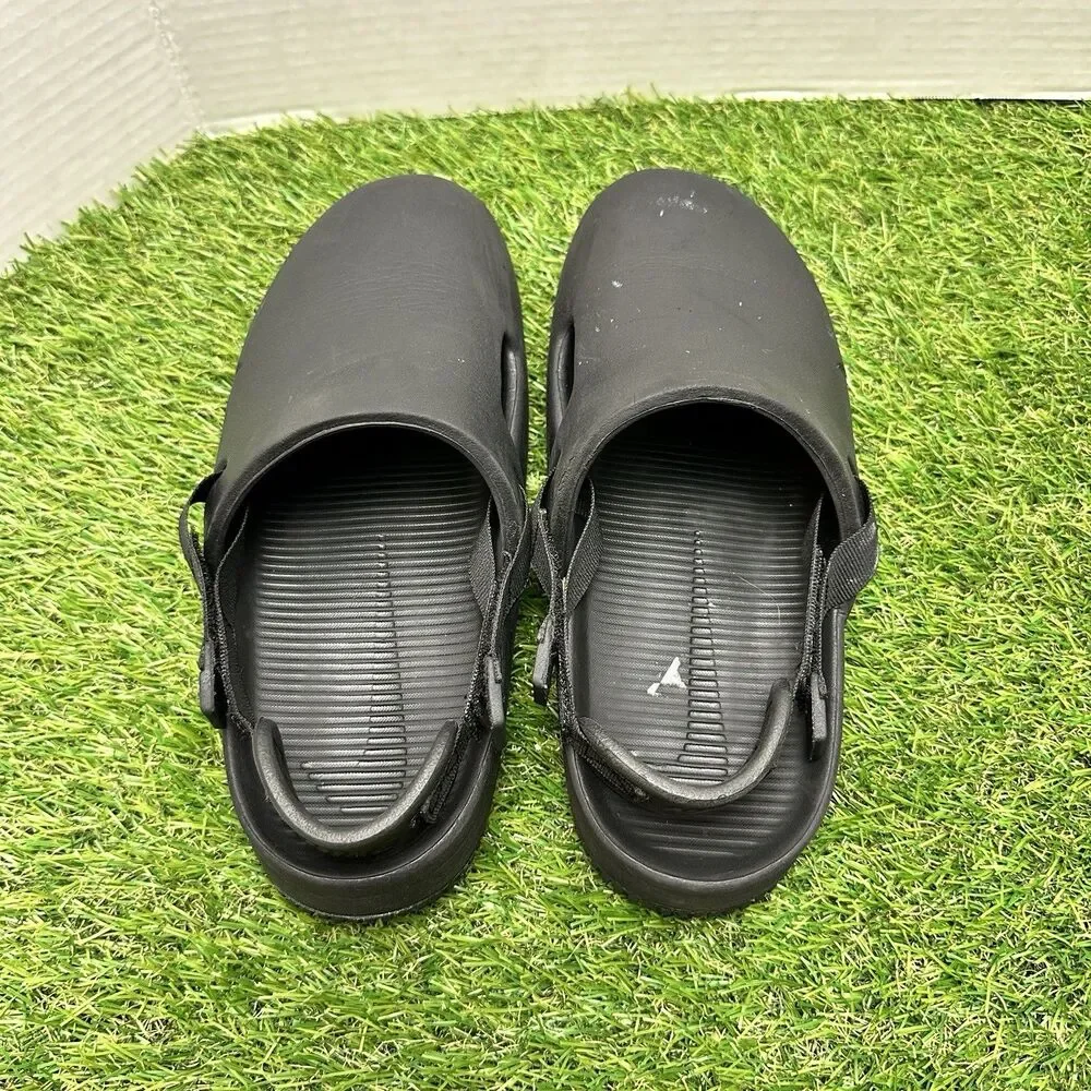 Nike Calm Slip On Mules Mens Size 7 Black Used FD5130-001